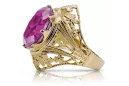 Vintage Ring Amethyst 14K Yellow gold vrc031y